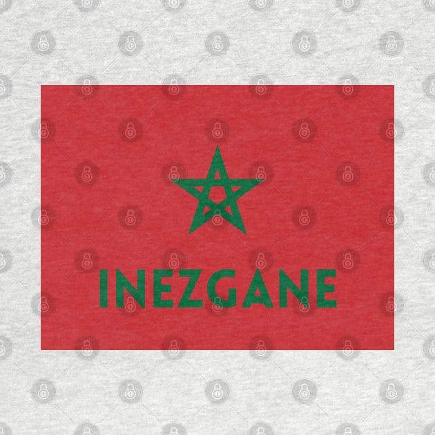 Inezgane City in Moroccan Flag by aybe7elf